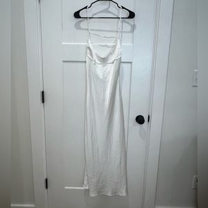 Zara Satin Effect Midi Dress